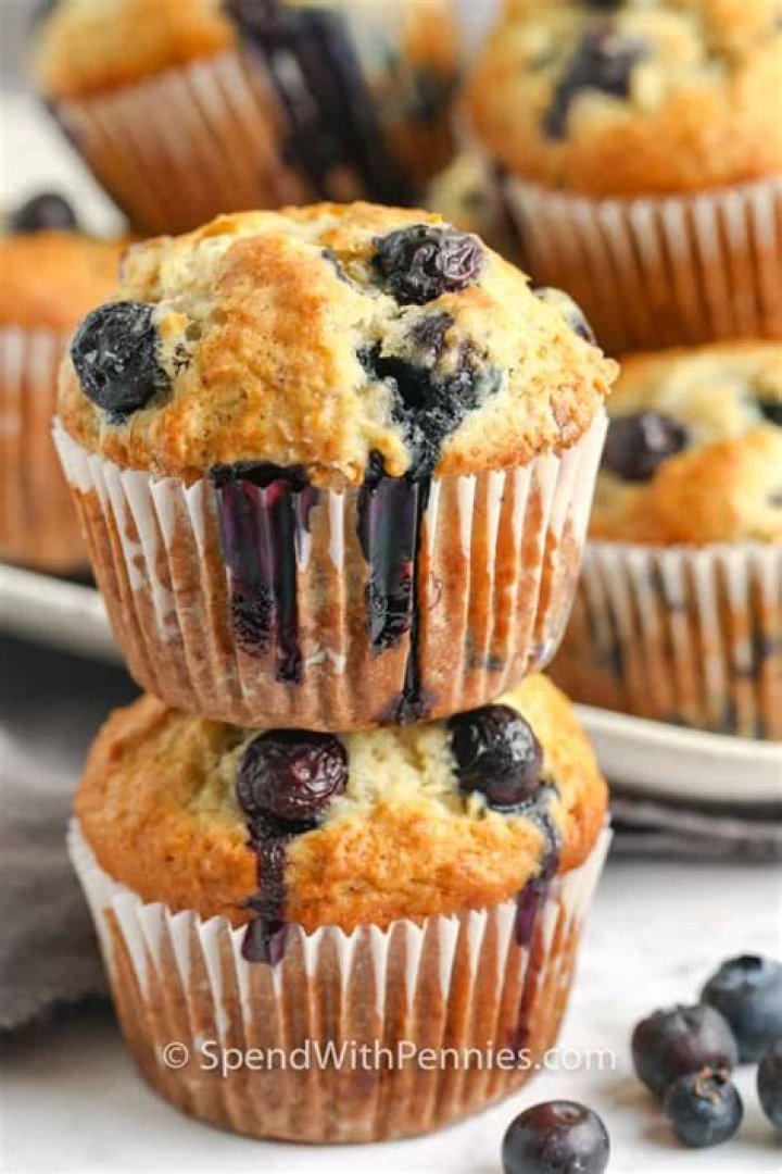 Blueberry Banana Muffins - Celebrating Sweets